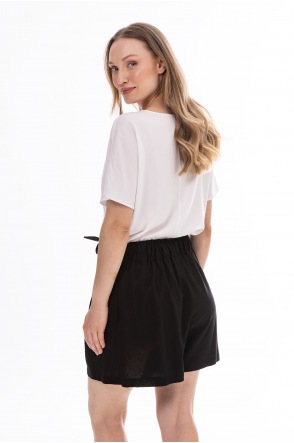 A774 Szorty - Kolor/wzór: Czarny