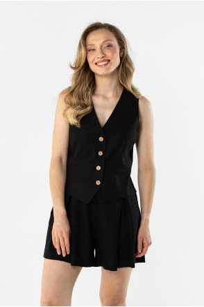 A775 Kamizelka - Kolor/wzór: Czarny