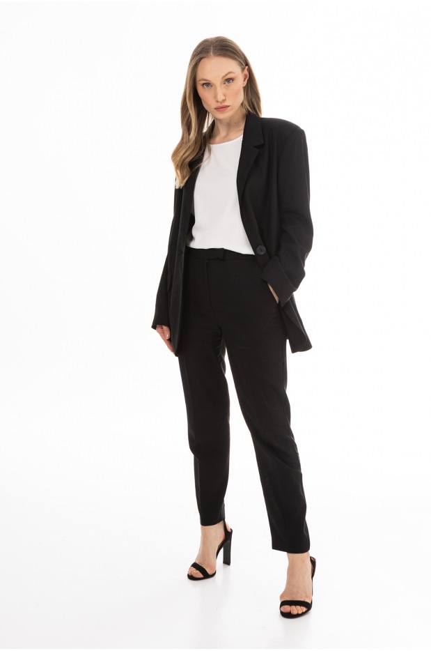 A776 Marynarka - Kolor/wzór: Czarny