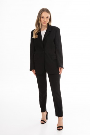 A776 Marynarka - Kolor/wzór: Czarny