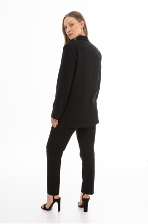 A776 Marynarka - Kolor/wzór: Czarny